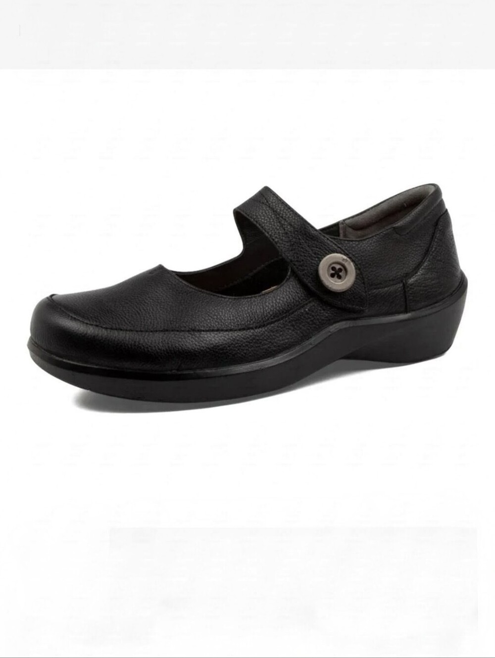 New Ziera Super Support Gloria Black Leather Mary Jane Shoes Size 9.5M EU 40